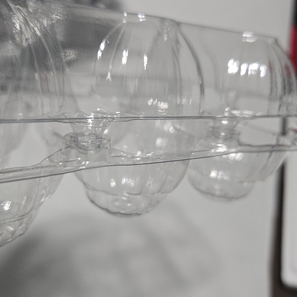 25 Piece Bulk Clear Plastic Egg Cartons 6 Cell Tray For Market Display & Storage - Picture 5 of 6